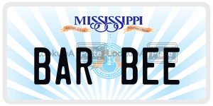 BARBEE  license plate in MS