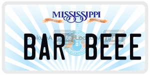 BARBEEE  license plate in MS