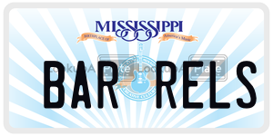 BARRELS  license plate in MS