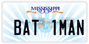 BAT1MAN  license plate in MS