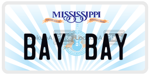 BAYBAY  license plate in MS