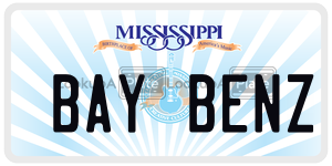 BAYBENZ  license plate in MS