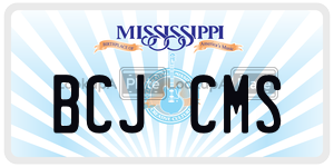 BCJCMS  license plate in MS