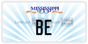 BE  license plate in MS