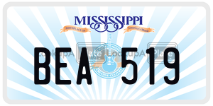 BEA519  license plate in MS