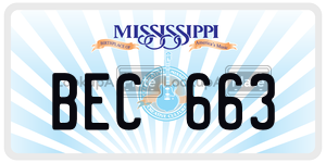 BEC663  license plate in MS