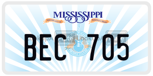BEC705  license plate in MS