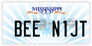 BEEN1JT  license plate in MS