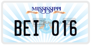 BEI016  license plate in MS