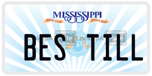 BESTILL  license plate in MS
