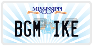 BGMIKE  license plate in MS