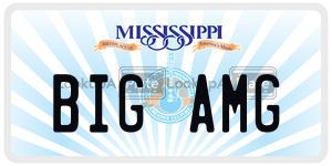 BIGAMG  license plate in MS