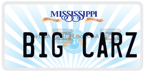 BIGCARZ  license plate in MS