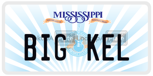 BIGKEL  license plate in MS