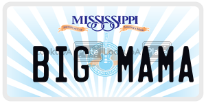 BIGMAMA  license plate in MS