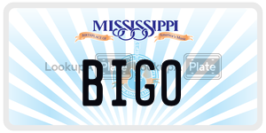 BIGO  license plate in MS