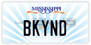 BKYND  license plate in MS