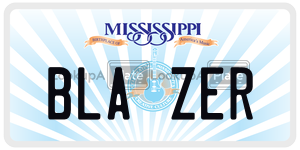 BLAZER  license plate in MS