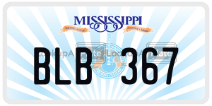 BLB367  license plate in MS