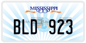 BLD923  license plate in MS