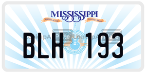 BLH193  license plate in MS