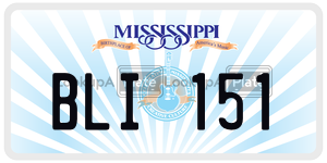 BLI151  license plate in MS