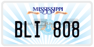 BLI808  license plate in MS