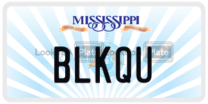 BLKQU  license plate in MS