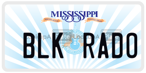 BLKRADO  license plate in MS