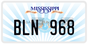 BLN968  license plate in MS