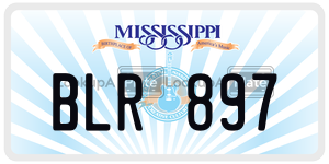 BLR897  license plate in MS