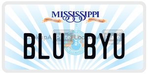 BLUBYU  license plate in MS