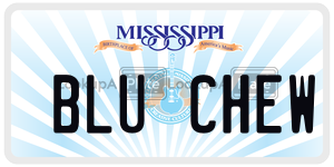 BLUCHEW  license plate in MS
