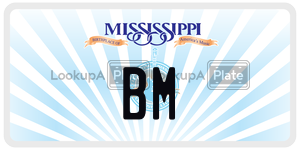 BM  license plate in MS