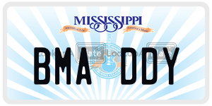 BMADDY  license plate in MS