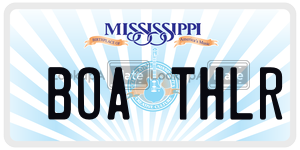 BOATHLR  license plate in MS