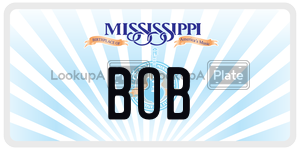 BOB  license plate in MS