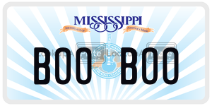 BOOBOO  license plate in MS