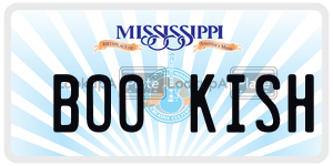 BOOKISH  license plate in MS