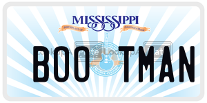 BOOTMAN  license plate in MS