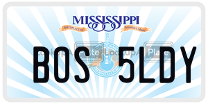 BOS5LDY  license plate in MS
