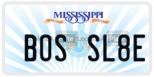 BOSSL8E  license plate in MS