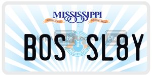 BOSSL8Y  license plate in MS