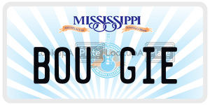 BOUGIE  license plate in MS