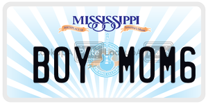 BOYMOM6  license plate in MS