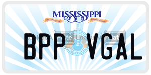 BPPVGAL  license plate in MS