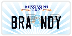 BRANDY  license plate in MS