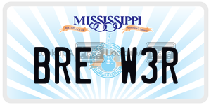 BREW3R  license plate in MS