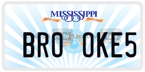 BROOKE5  license plate in MS