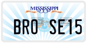 BROSE15  license plate in MS